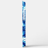 ステンドの派手な青色は曇りガラスのように見える Case-Mate iPhoneケース (裏面 / 左)