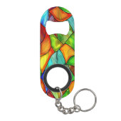 ステンドガはっきりしたラスデザイン キーホルダー栓抜き (裏面)