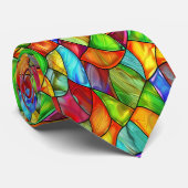 ステンドガはっきりしたラスデザイン ネクタイ (ロール)