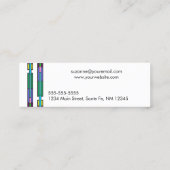 ステンドガカラフルラスデザインホームステージング スキニー名刺 (裏面)