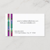 ステンドガカラフルラスデザインホームステージング 名刺 (裏面)