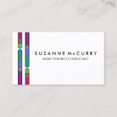 ステンドガカラフルラスデザインホームステージング 名刺 (正面)