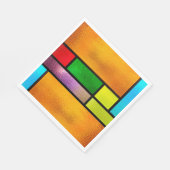 ステンドガカラフルラスデザイン スタンダードランチョンナプキン (角)