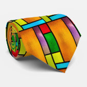 ステンドガカラフルラスデザイン ネクタイ (ロール)