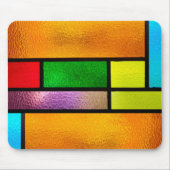 ステンドガカラフルラスデザイン マウスパッド (正面)