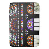 ステンドガカラフルラス バスマット (正面縦)