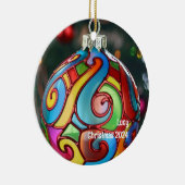 ステンドガパーソナライズされたラスオーナメント セラミックオーナメント (右)