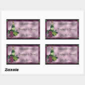 ステンドガパーソナライズされたラス 長方形シール (シート)