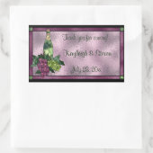 ステンドガパーソナライズされたラス 長方形シール (バッグ)