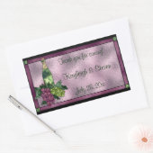 ステンドガパーソナライズされたラス 長方形シール (封筒)