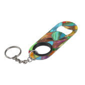 ステンドガファンキーラスの雰囲気 キーホルダー栓抜き (正面アングル)