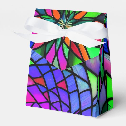 ステンドガフェイクラスのテント フェイバーボックス (正面サイド)