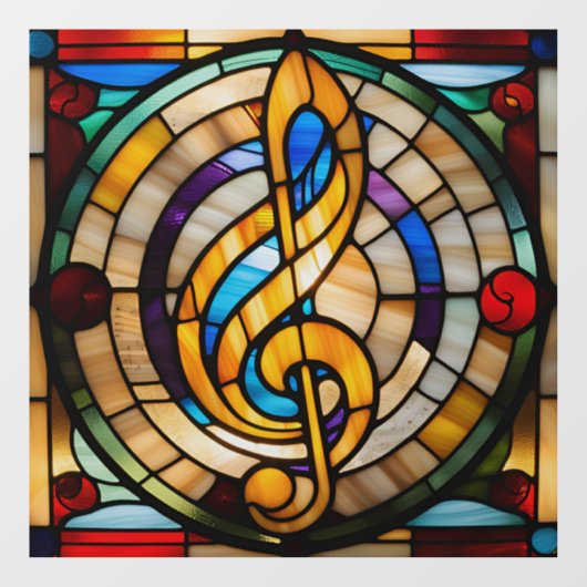 ステンドガフェイクラスの子犬 ウィンドウサイン (シート)