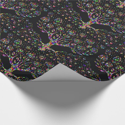 ステンドガフェイクラスの繁栄の木 ラッピングペーパー (角)