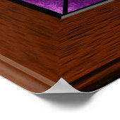 ステンドガフェイクラス教会の窓イースタークロス ポスター (角)