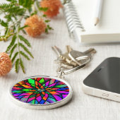 ステンドガフェイクラス キーホルダー (側面)