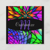 ステンドガフェイクラス スクエア名刺 (正面)