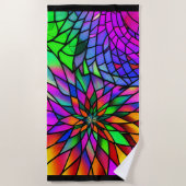 ステンドガフェイクラス ビーチタオル (正面)