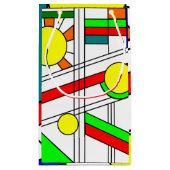 ステンドガモダンラスの顔 スモールペーパーバッグ (裏面)