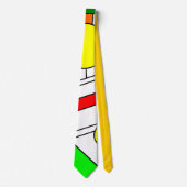 ステンドガモダンラスの顔 ネクタイ (正面)