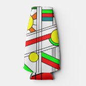 ステンドガモダンラスの顔 ボトルクーラー (正面)