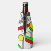 ステンドガモダンラスの顔 ボトルクーラー (ボトル裏面)