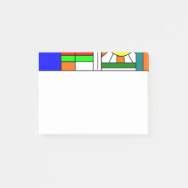 ステンドガモダンラスの顔 ポストイット