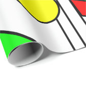 ステンドガモダンラスの顔 ラッピングペーパー (ロールコーナー)