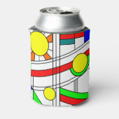 ステンドガモダンラスの顔 缶クーラー (缶裏面)