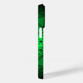ステンドガラスパターン01.Green.Black Line BG Case-Mate iPhoneケース (裏面 / 右)