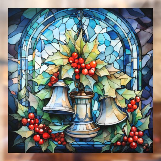 ステンドガラスベルの窓が引っかかる ウィンドウサイン (シート2)