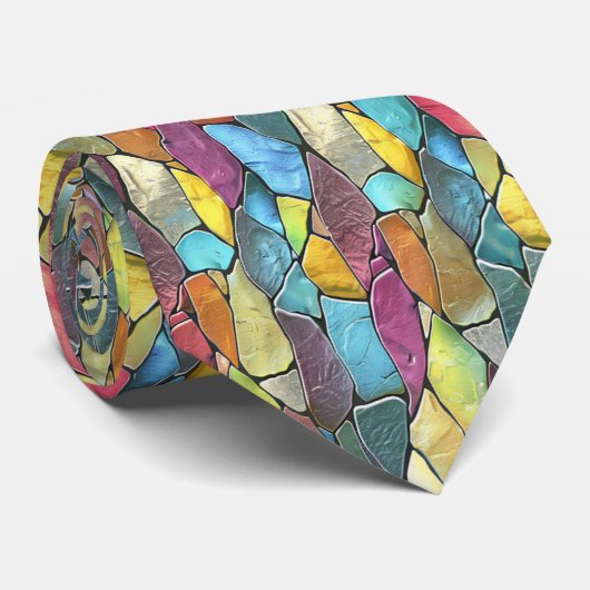 ステンドガ予測できなラス美しい ネクタイ (ロール)