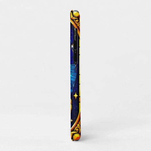 ステンドガ威厳のあるラススタイルの犬ポートレート Case-Mate iPhoneケース (裏面/左)