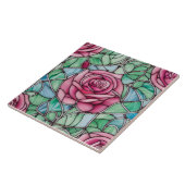 ステンドガ華美ラススタイルバラフローラ タイル (側面)