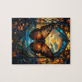 ステンドガ華美ラススタイル蝶 ジグソーパズル (横)