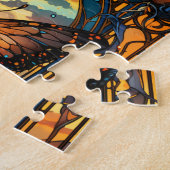 ステンドガ華美ラススタイル蝶 ジグソーパズル (側面)