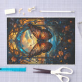 ステンドガ華美ラススタイル蝶 薄葉紙 (クラフト)