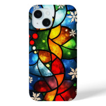 ステンドガ鮮やかラス抽象芸術ホリデーウィンターアート