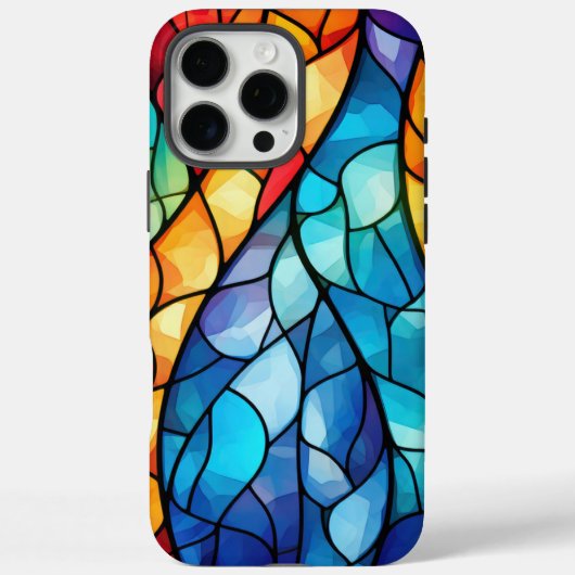 ステンドガ鮮やかラス抽象芸術 Case-Mate iPhoneケース (裏面)