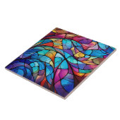 ステンドガ鮮やかラス流れ抽象芸術セラミックタイル タイル (側面)