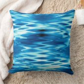 ステンドグラジエントブルー形成抽象芸術渦 クッション (ブランケット)