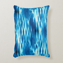 ステンドグラジエントブルー形成抽象芸術渦t アクセントクッション