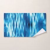 ステンドグラジエントブルー形成抽象芸術渦t バスタオルセット (ハンドタオル)