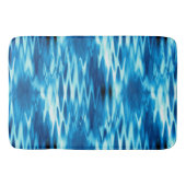 ステンドグラジエントブルー形成抽象芸術渦t バスマット (正面)