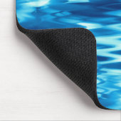 ステンドグラジエントブルー形成抽象芸術渦t マウスパッド (コーナー)