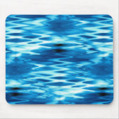 ステンドグラジエントブルー形成抽象芸術渦t マウスパッド (正面)
