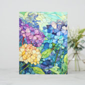 ステンドグラスあじさい花は組織を分離する (スタンド正面)