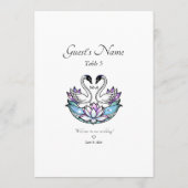 ステンドグラスお洒落スワンのスイリ結婚の メニュー (裏面)