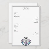 ステンドグラスお洒落スワンのスイリ結婚の メニュー (正面/裏面)