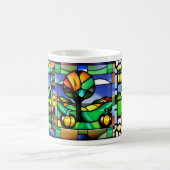 ステンドグラスかぼちゃパッチマグカップ コーヒーマグカップ (中央)